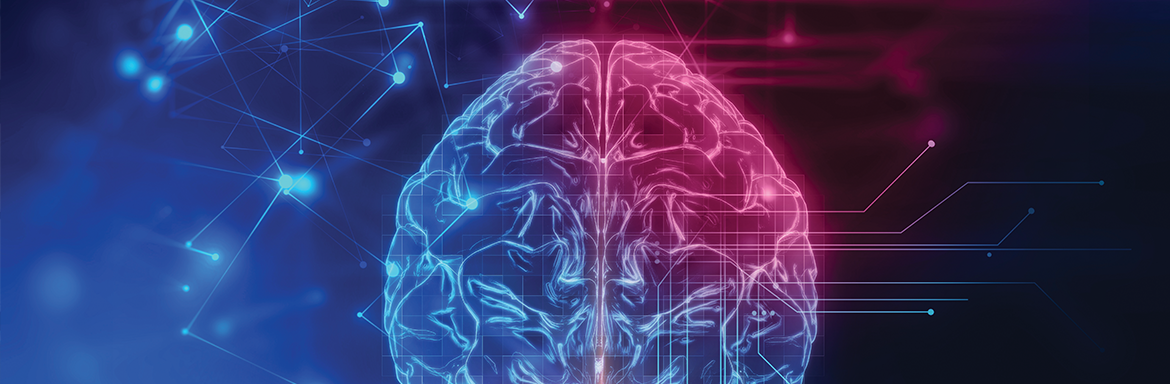 Digital illustration of a brain